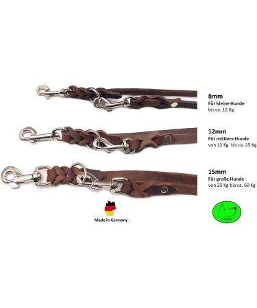Adjustable Double Linen Dog Liner for Small & Large Dogs - 2m Dark Brown | Durable & Versatile Leash - Buy Online on SooperMarket.com