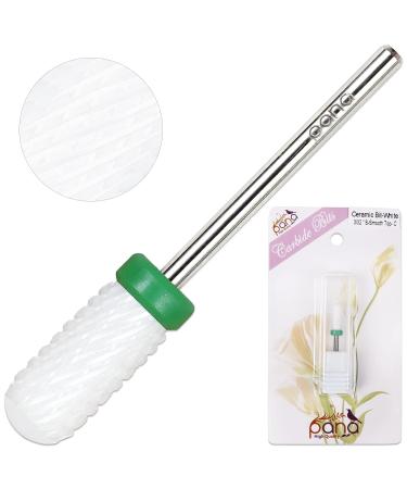 PANA Smooth Top Small Barrel 3/32” Ceramic Bit - Coarse Grit Nail Drill for Acrylic & Gel - Professional & Beginner Use - Fast Removal for Manicure & Pedicure - Buy Online on SooperMarket.com