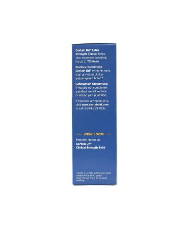 CERTAIN DRI Anti-Perspirant Solid 1.7 oz - Pack of 6 | Long-lasting Protection - Buy Online on SooperMarket.com