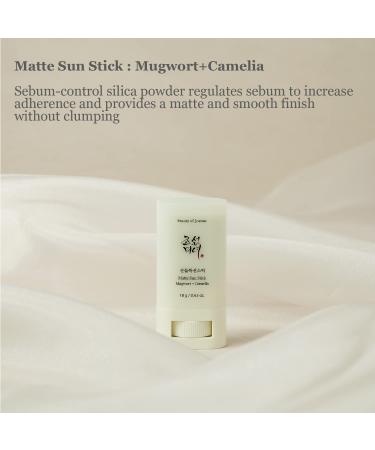 Buy Beauty of Joseon Matte Sun Stick - Mugwort & Camellia (18g) | SPF Protection - Buy Online on SooperMarket.com