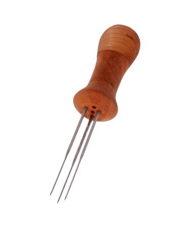 Deluxe 3 Needle Felting Tool Compact Wood Handle for Sculptures and Everyday Felting