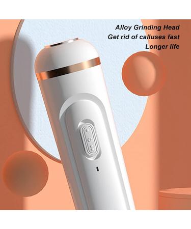 Professional Pedicure Tools Kit USB Rechargeable 2 Speed Silent Portable Foot Grinder for Dead Skin Cracked Heel Electric Feet Callus Remover Portable Electronic Foot File Pedicure Tools (White) - Buy Online on SooperMarket.com