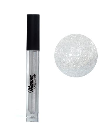 Mynena Clear Lip Gloss with Silver Glitter and Jojoba Oil - Moisturizing and Cruelty-Free | Vegan Formula - Talc-Free, Mica-Free, Gluten-Free, Paraben-Free | Snow - Buy Online on SooperMarket.com