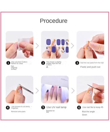 kawehiop Gel Nail Stickers With UV Light Long-lasting And Easy To Apply Rich Color Variety Silica Gel Adhesive Full Nail Wraps - Buy Online on SooperMarket.com