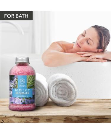 Buy Rosemary Salt 600g - Natural Sea Salt with Essential Rosemary Oil for Bathing Relaxation and Aromatherapy - International Shipping Available - Buy Online on SooperMarket.com