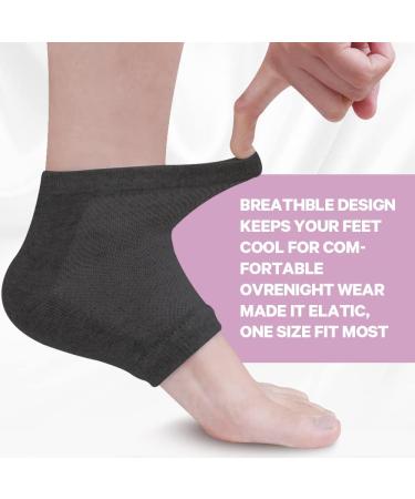 Buy Hilph Gel Heel Socks - Silicone Moisturizing Open Toe Foot Care Spa Socks for Dry Skin - 2 Pairs - Comfy Day & Night Relief - Buy Online on SooperMarket.com