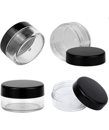 10 PCS Sample Pots for Cosmetics 10Gram/10ml Jars Cosmetic Containers Mini Jars With Lids Empty Small Makeup Jars Plastic BPA Free for Various Cosmetic Products Samples and Nail Powder(Black) - Buy Online on SooperMarket.com