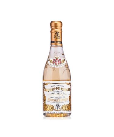 Giuseppe Giusti Condimento Agrodolce Bianco white vinegar speciality for gourmets in traditional bottle (1 x 0.25 l)