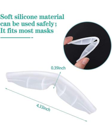 Clear Anti-Fog Nose Bridge Pads - 5pcs Silicone Self-Adhesive Strips for Mask, Comfortable Seal Cushion for DIY Crafting - Buy Online on SooperMarket.com