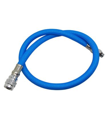 Scuba Choice 27-Inch Colored LP Low Pressure Braided Hose for Standard BCD Blue