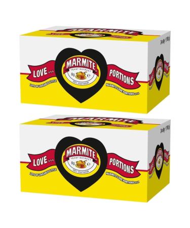 Hamperly Gifts Yeast Extract Bundle Consisting of Marmite Love Portions Spread 24 x 8g Box x2 (48 Portions Total)