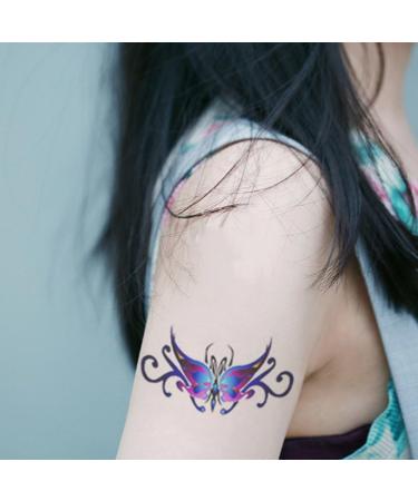 Butterfly Temporary Tattoos for women sexy 6 Pcs by Yesallwas Waterproof long lasting Fake Tattoos Stickers for Arms Shoulders sexy body tattoos 6cmx10.5cm/2.36x4.13 inches (LxW) (A) - Buy Online on SooperMarket.com