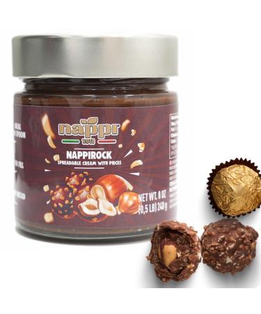 Buy Nocciola Crunchy Hazelnut Chocolate Spread - 8.5 oz | Creamy Italian Chocolate Butter | Nappirock - International Shipping Available - Buy Online on SooperMarket.com