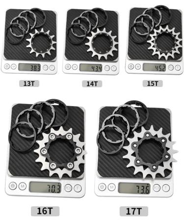 Black 16T Bibike Single Speed Conversion Kit with Cassette Spacers - Buy Online on SooperMarket.com