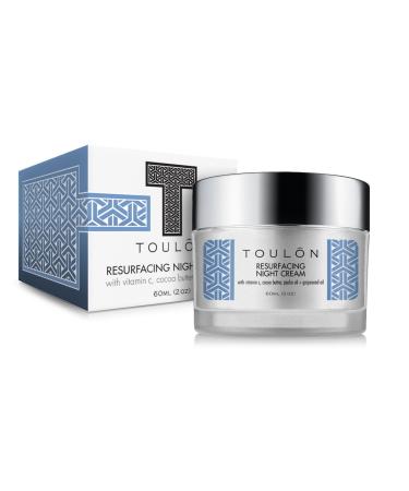 TOULON Night Face Cream for Women | Natural Moisturizer with Vitamin C Cocoa Butter & Grapeseed Oil | Anti-Aging Fine Lines Firm Neck & D collet | Best for Dry Skin - International Shipping Available - Buy Online on SooperMarket.com