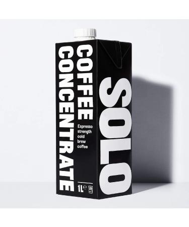 Solo Cold Brew Coffee Concentrate | Espresso Strength | Instant Barista Grade Coffee | Iced Coffee And Espresso Martini Mix | Natural |1L | 20 Double Shots