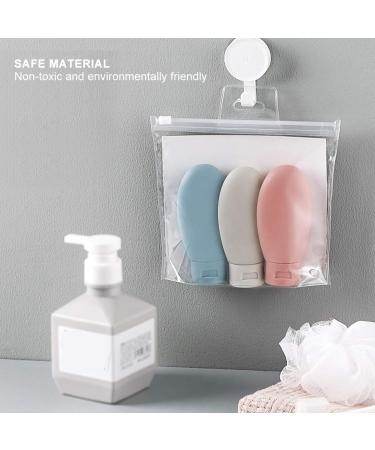 Silicone Base Travel Bottles Set - 3 PCS Leakproof Empty Shampoo & Lotion Containers for Trips & Home Use - Buy Online on SooperMarket.com