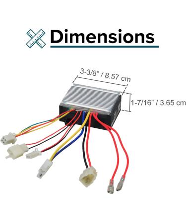 AlveyTech ZK2430-D-FS Control Module for Razor MX350/MX400 (V33+) - Replacement Controller for Electric Scooters & Dirt Bikes - Buy Online on SooperMarket.com