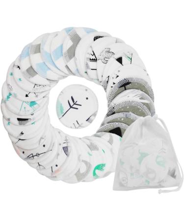 FRCOLOR 36 Pcs Reusable Makeup Pads - Soft Cotton Face Wipes for Makeup Removal & Cleaning | Eco-Friendly Facial Pads - Buy Online on SooperMarket.com