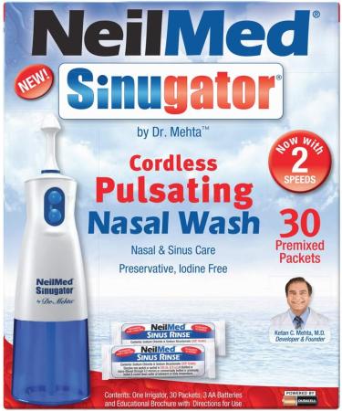 NeilMed Sinugator - Dual Speed Cordless Pulsating Nasal Wash 1 count - Buy Online on SooperMarket.com