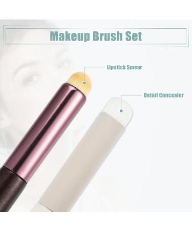 VOCOSTE Makeup Brush Set - 2pcs Smudger & Face Concealer Brushes with Wooden Handles for Flawless Application | International Shipping Available - Buy Online on SooperMarket.com