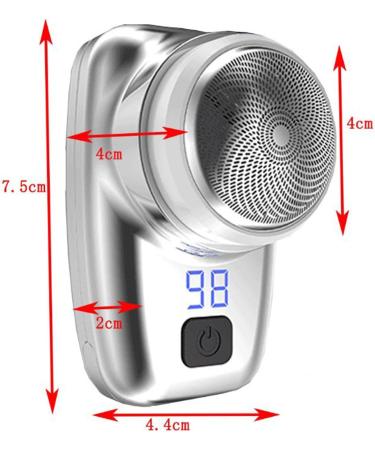 Rehomy Portable Electric Shaver for Men - Mini USB Rechargeable Waterproof Razor | Wet & Dry Use | Ideal Travel Gift for Dad & Husband - Buy Online on SooperMarket.com