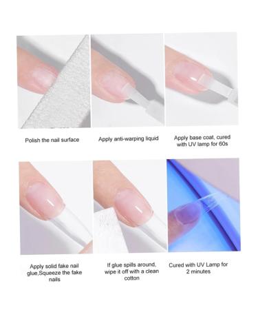 strong nail glue Solid Nail Glue Gel Art Rhinestone Strong Glue for False Nail Tip Mold Diy Nail Art Design solid nail glue 1 Pc - Buy Online on SooperMarket.com