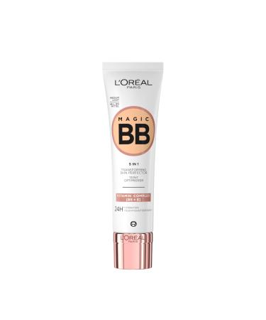 L'Or al Paris BB C'est Magic Hell to Medium Blemish Balm Cream (BB Cream) for a natural-looking complexion moisturizing 30ml 03 Medium Light 30 ml (Pack of 1)