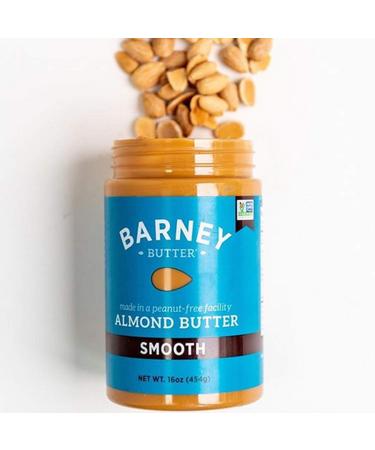 BARNEY Almond Butter Smooth 16 Ounce - Non-GMO, Skin-Free, Paleo & KETO Friendly - Buy Online on SooperMarket.com