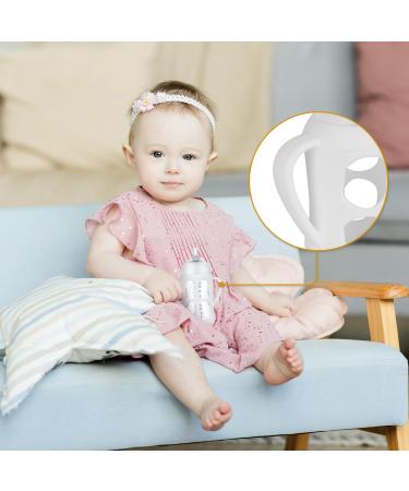 Peutier 3PCs BPA-Free Silicone Bottle Handles for Avent Natural Baby Bottles | Soft Easy Grip Holder for Babies | Self-Drinking Independence | 7.56x8cm - Buy Online on SooperMarket.com