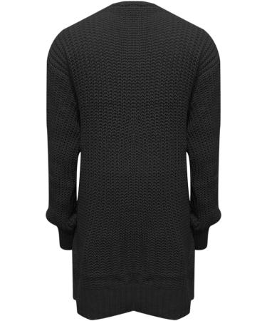 Gefomuofe Cardigans for Women Long Sleeve Cardigan for Women Pocket Jacket Cardigan Women's Blazer Cardigan Outerwear Elegant Shoulder Jacket Top Casual Top Black L - Buy Online on SooperMarket.com