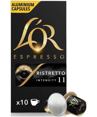 L'OR Espresso Ristretto Intensity 11 Nespresso Compatible Coffee Capsules - 10 Pack - Buy Online on SooperMarket.com