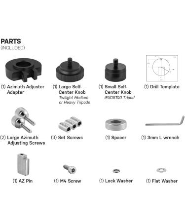 iEXOS-100 Azimuth Adjuster Adapter | Improve Telescope Alignment Effortlessly - Buy Online on SooperMarket.com