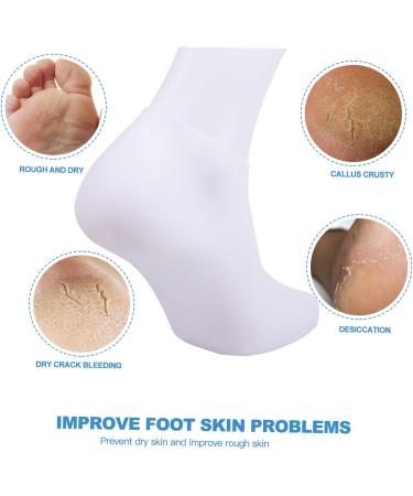 minkissy 8 Pairs Exfoliating Moisturizing Socks feet Moisturizing Foot Covers Beauty Socks Overnight spa Socks Foot exfoliating Socks Cracked Socks Reusable Socks Gel Women's sebs Heel - Buy Online on SooperMarket.com
