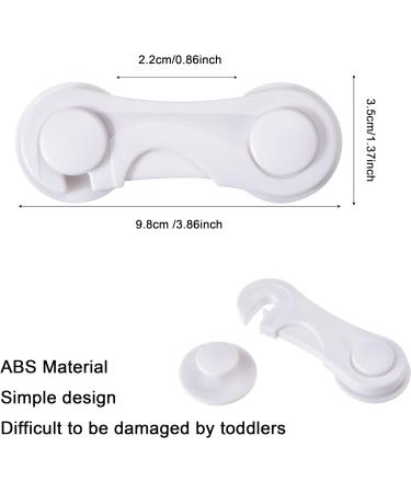 NORSON-NADISHA 10PCS Child Safety Cupboard Locks - Adhesive Locks for Cabinets, Drawers, Fridge, and More - Buy Online on SooperMarket.com