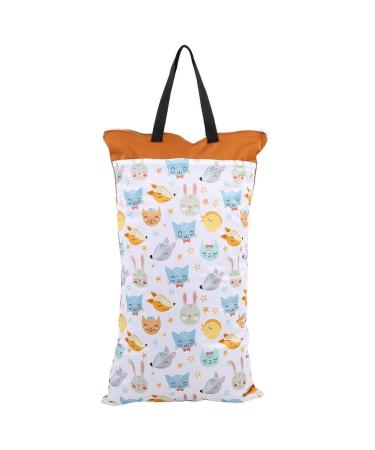 Garosa Diaper Bag Waterproof Large Capacity Hanging Wet Dry Cloth Baby Inserts Nappy Laundry Storage Bag for Newborn Infants(#1)