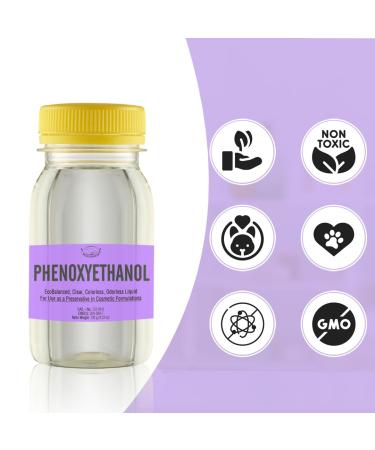 PHENOXYETHANOL EcoBalanced Preservative - Clear Odorless Liquid for Homemade Cosmetics & Crafts - 4.23 Oz - International Shipping Available - Buy Online on SooperMarket.com