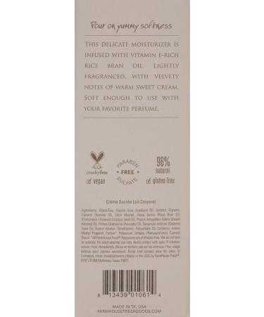 Buy FarmHouse Fresh Sweet Cream Body Milk Travel Lotion - 2 fl. oz | Nourishing Moisturizer for Smooth Skin - International Shipping Available - Buy Online on SooperMarket.com