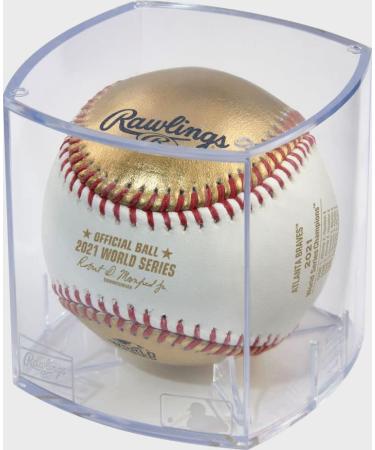 Rawlings | Official 2021 World Series Champions | Atlanta Braves | Commemorative Baseball White | Leather