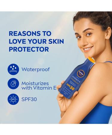Nivea Sun Moisturising Lotion SPF 30 - 125ml | Hydrating Sunscreen for All Skin Types | Free International Shipping - Buy Online on SooperMarket.com