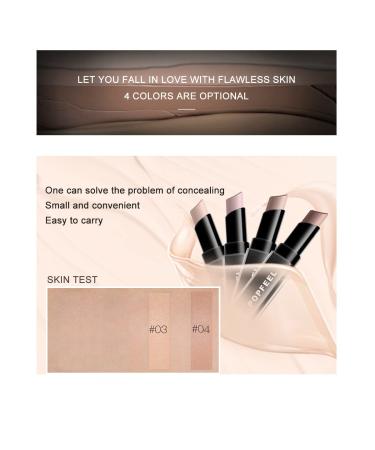 2 Pcs Non-Greasy Concealer Stick Cream Contour Makeup Pencil - Long Lasting & Waterproof Matte Finish - Lightweight & Blendable - Brightens and Shades - Suitable for All Skin Types - Buy Online on SooperMarket.com
