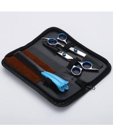 Kyraton Professional Barber Hair Scissors Shears Set with Cutting Scissors  Thinning Scissors  Comb  Clips  lubricating oil  Cleaning Cloth  Case  Premium Hairdressing Shears For Salon and Home. 4.Haircut Set - Buy Online on SooperMarket.com