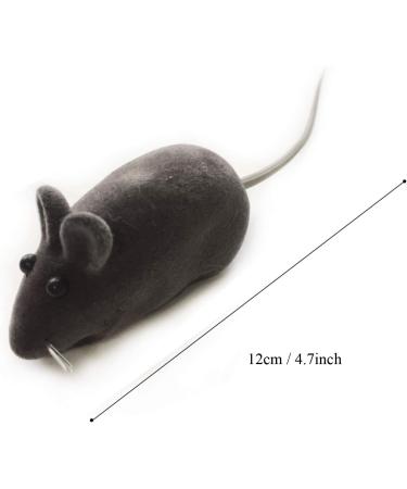 QUOZUO Cat Mouse Toys Rattle Furry Cat Mice Pet Toys with Rattles for Pet Cat Kitten 16pcs Black and white - Buy Online on SooperMarket.com