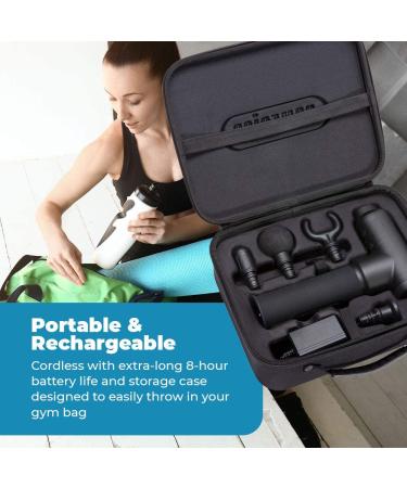 HoMedics Therapist Select Pro Percussion Massager - Handheld Deep Tissue Body Massager for Sports and Athletes - Rechargeable Massage Gun for Back, Shoulder, and Neck Pain - Buy Online on SooperMarket.com