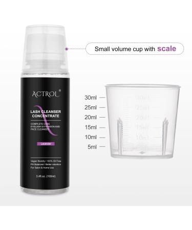 Eyelash Cleanser Concentrate 100ml Lavender Professional Lash Shampoo Foaming Cleanser DIY Paraben & Sulfate Free Non-lrritating Wash for Extensions Lashes with Salon Home Care-Makes 10 Bottles Lavender 1 count (Pack of 1) - Buy Online on SooperMarket.com
