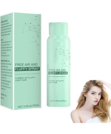 LONGLUAN Leave-in Dry Hair Spray for Fluffy Volume and Oil Control - Volumizing and Lifting Hairspray Air-feeling Mist for All Hair Types - 3.38 oz (1Pc)