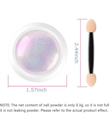 Chrome Nail Powder - 6 Box Colorful Nail Powder - Metallic Nail Art Pigment Powder Set - Mirror Effect Nail Chrome Powders for Nail Art Design Decoration - Buy Online on SooperMarket.com