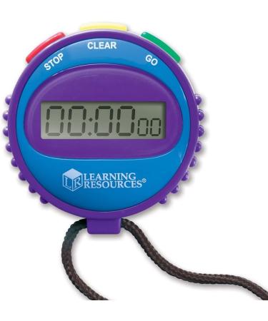 Learning Resources Simple 3 Button Stopwatch for Science Investigations and Math Exercises | Ages 5 - Buy Online on SooperMarket.com