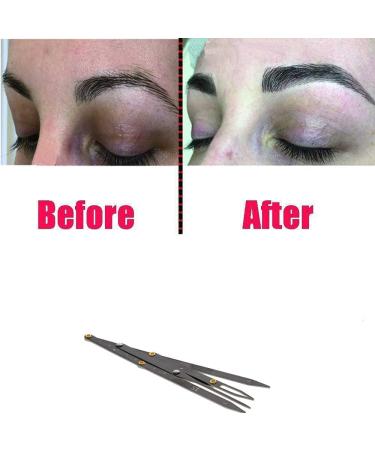 zalati Eyebrow Stencil Ruler Eyebrows Golden Ratio Three-point Positioning Balance DIY Ruler Makeup Caliper Microblading Supplies Shaper Ruler for Eyebrow Measure Tool - Buy Online on SooperMarket.com