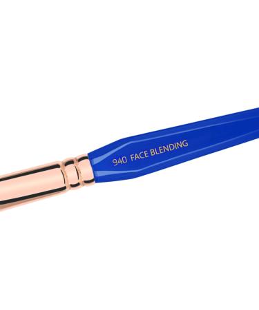 Bdellium Tools Golden Triangle 940 Face Blending Makeup Brush - Vegan Soft Synthetic Fibers for Facial Sculpting (Blue 1pc) - International Shipping Available - Buy Online on SooperMarket.com